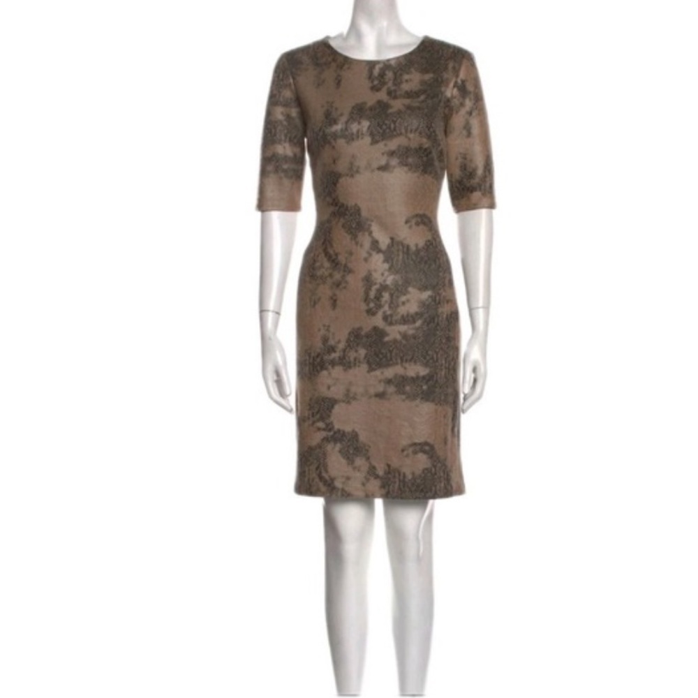 Carmen Marc Valvo snake print dress size